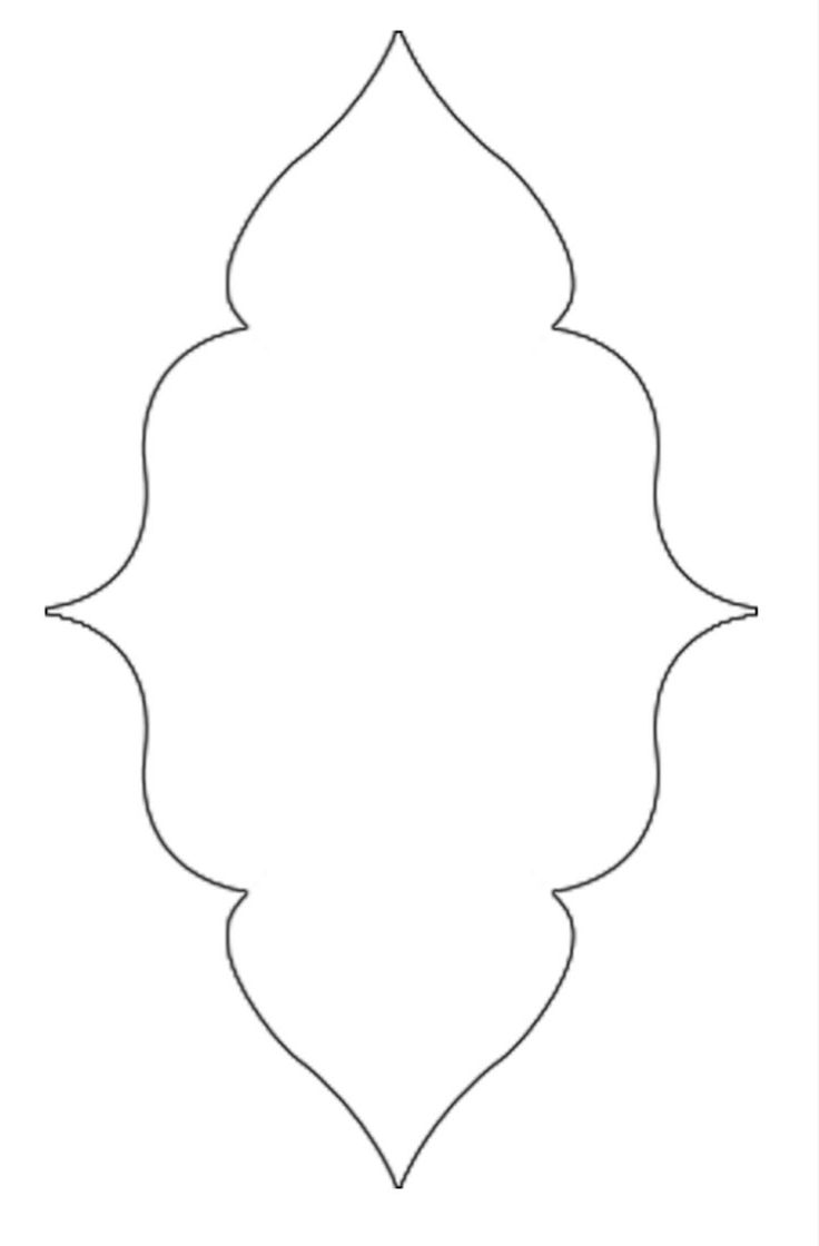 the outline of an ornate design for a wall hanging ornament, in white paper