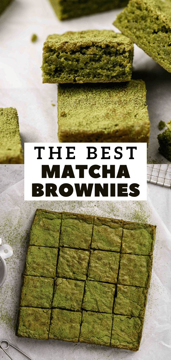 the best matcha brownies ever