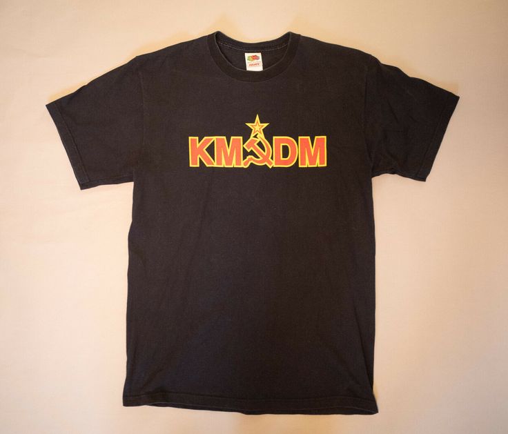 KMFDM, T-shirt, Industrial, Medium, pre-owned Kmfdm Shirt, Burzum Shirt, Hard Fits, Vintage Band T Shirts, Zero Days, Male Man, Cool Fits, September 2024, Lucca