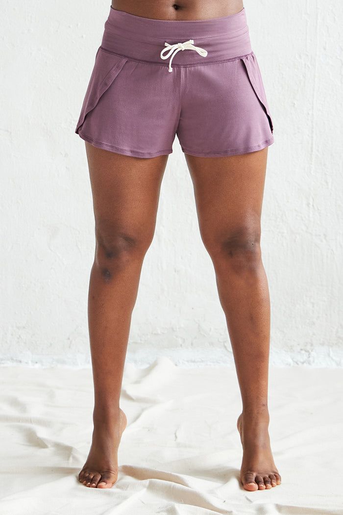 Your New Favourite Pair of Shorts. A soft and stretchy Tulip Short with front flutter detail for added style. A generous fit with good coverage in length and width. Made from our signature ultra-soft and moisture-wicking fabric blend. Made in Canada. 93% Viscose from Bamboo / 7% Spandex. XS (0-2), S (0/2-4/6), M (6-8/10), L (10-12/14), XL (14-16/18), XXL (18-20/22). Machine washable & dryer friendly. Fabric patterns designed by and exclusive to This Is J. Lightweight Fitted Versatile Bottoms, Versatile Fitted Lightweight Bottoms, Versatile Lightweight Fitted Bottoms, Athleisure Bottoms With 4-way Stretch, Athleisure 4-way Stretch Shorts, Summer Relaxation Activewear Shorts, Spring Go-dry Bottoms With Short Legs, Versatile Bottoms With 4-way Stretch And Short Leg, Versatile Stretch Shorts For Loungewear