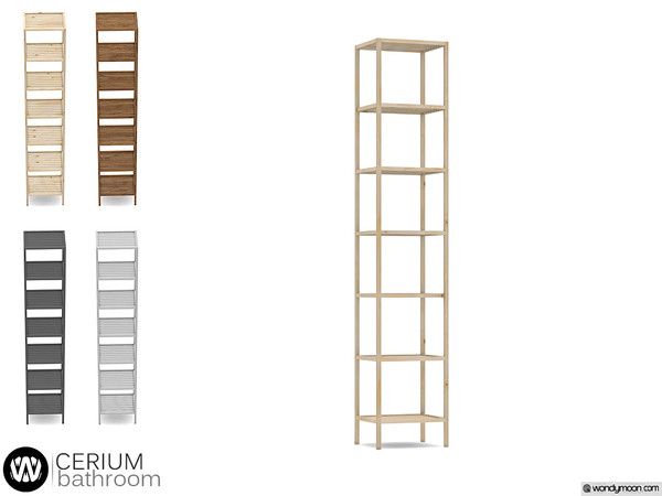 four different types of shelvings and shelves on white background with text overlay