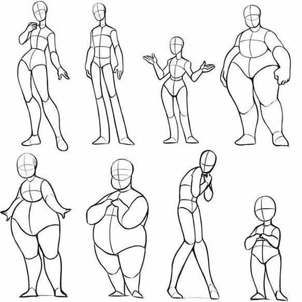 how to draw cartoon character poses