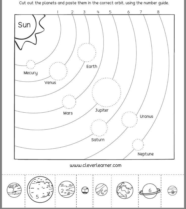 the solar system worksheet for kids to learn how to read and draw it