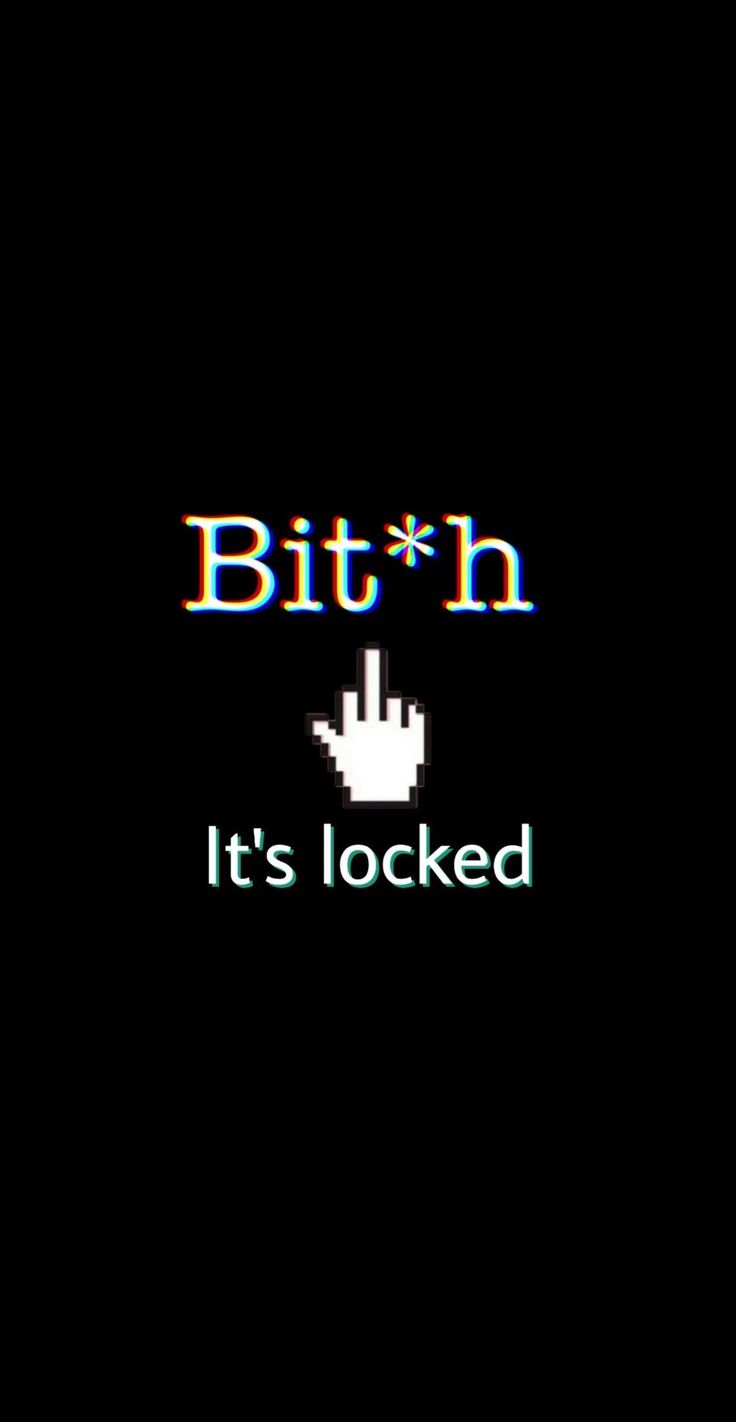 the text bith it's locked is displayed in front of a black background