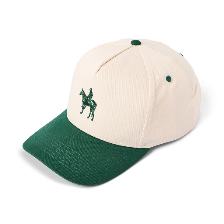 Minimalist, classic design. Hunter green stitching on cream with a green bill. Perfect everyday hat. Aesthetic Hat, Kids Skin Care, Green Companies, Green Cap, The Scout, Green Hat, Pennant Flag, Long Sleeve Kids, Green Hats