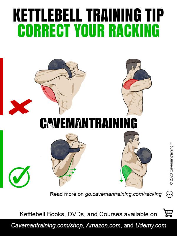 the kettlebell training tip corrects your racking