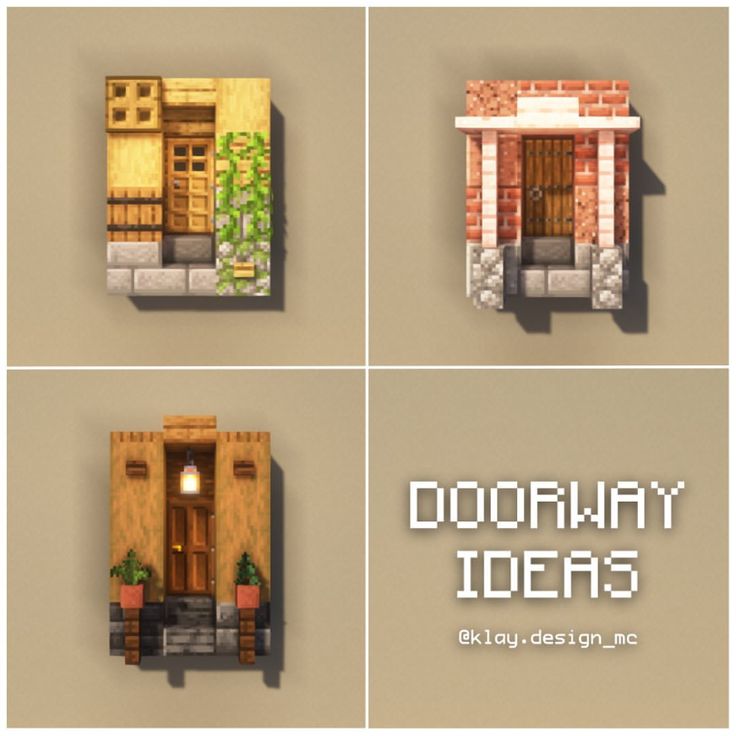 four different types of doors and windows with the words doorways above them on each door