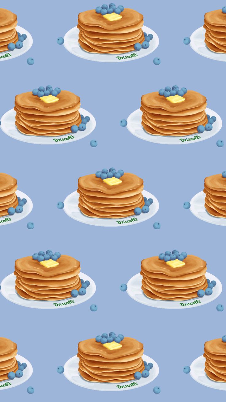 Pancake Wallpaper, Cute Food Wallpaper, Cute Images For Wallpaper, Doll House Wallpaper, Emoji Wallpaper Iphone, Foodie Art, Coffee Wallpaper, Fruit Wallpaper, Food Backgrounds