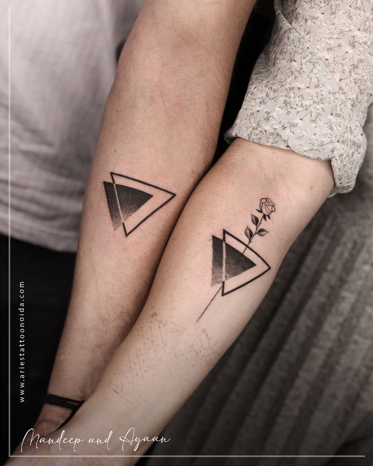 Couple Tattoo Goal | Couples Goal Idea | Tattoo ideas for Couple | Aries Tattoo Noida Couple Tattoo Design, Couple Tats, Couple Wrist Tattoos, Acab Tattoo, Best Couple Tattoos, Couples Tattoos, Cute Couple Tattoos, Couple Tattoos Unique, Couples Tattoo Designs