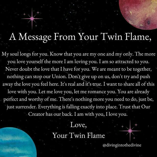 a message from your twin flamer to you on the outer planets with stars in the background