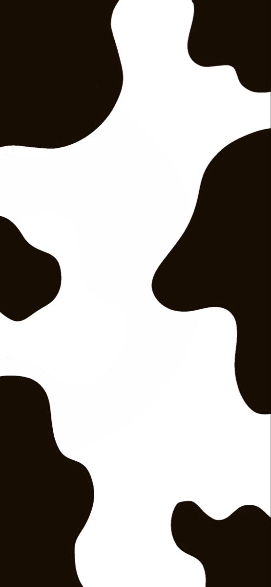 White background with black splats that looks like a cows print. Cow Theme Wallpaper, Cowprint Wallpapers Aesthetic, White Cow Print Wallpaper, Cow Print Lockscreen, Cow Print Phone Wallpaper, Cow Print Wallpapers, Cow Background, Western Wallpaper, Cow Wallpaper