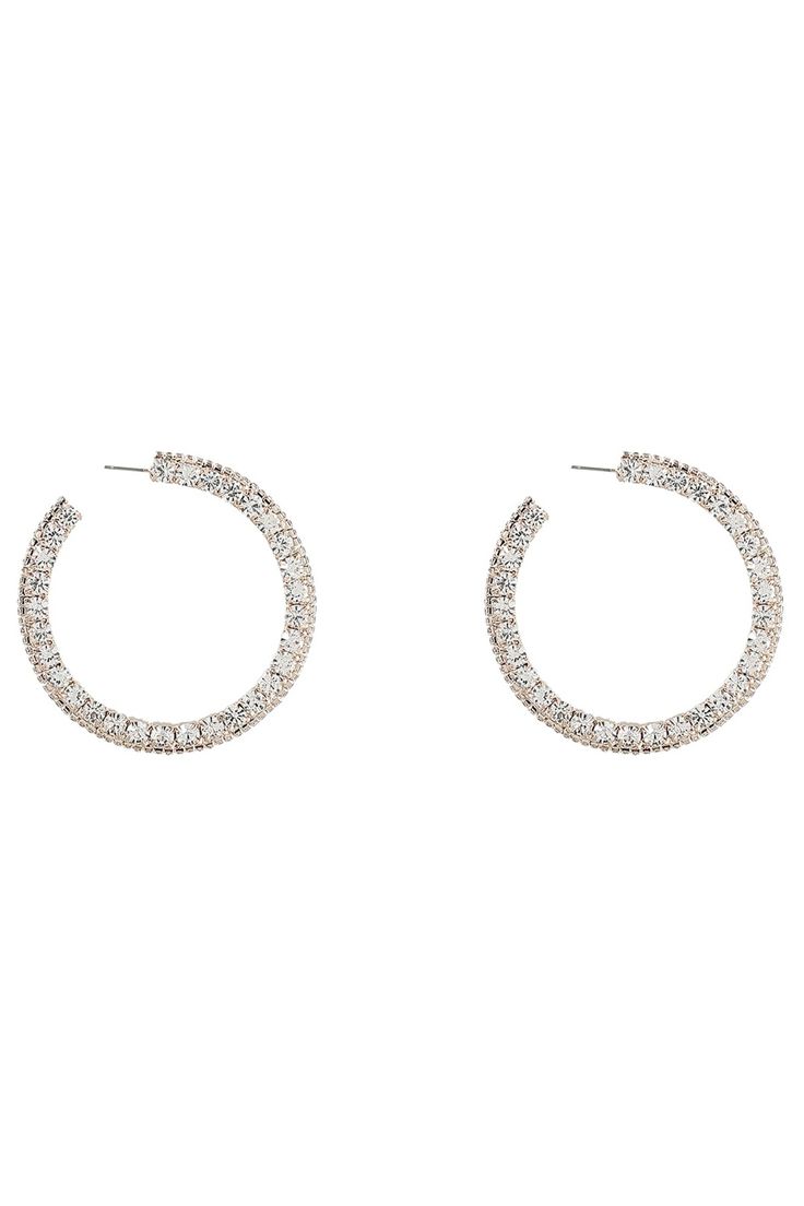 Radiate timeless elegance with our Hoop Diamond Earrings. Crafted to perfection, these earrings showcase brilliant round-cut diamonds that capture and reflect light for an unparalleled sparkle. The classic and versatile design makes them the perfect accessory for any occasion, adding a touch of sophistication to your look. Elevate your style with the enduring beauty of our Round Diamond Earrings. Classic Round Hoop Earrings For Party, Classic Sparkling Hoop Earrings For Formal Occasions, Small Hoop Earrings With Sparkling Stones For Formal Events, Formal Small Hoop Earrings With Sparkling Stones, Sparkling Round Hoop Earrings For Formal Occasions, Glamorous Hoop Jewelry For Formal Occasions, Diamond White Sparkling Hoop Earrings For Formal Events, Elegant Diamond White Hoop Earrings, Dazzling Hoop Earrings With Sparkling Stones For Formal Events