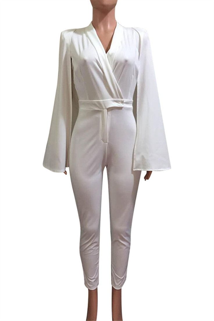 Show off your chic and edgy credentials in this on-trend all-in-one sleeveless white jumpsuit with its gorgeous cape style detail.Details:Sleeveless. cape designComofrtable fabricSpecifications:Fabric: cotton poly blendSize: please check measurements carefullyPlease allow 0.5-1″ difference due to manual measurementDifferent monitor settings means colors may differ slightly1″ = 2.54cmSizeBustWaistHipS31.5”25.2”33.9″M33.1″26.8″35.4″L34.6″28.3&# White Solid Color Jumpsuits And Rompers For Party, White Fitted Jumpsuits And Rompers, Fitted White Jumpsuits And Rompers, Fitted White Solid Color Jumpsuits And Rompers, White Solid Color Jumpsuit For Spring, Elegant Cotton Jumpsuit For Work, Fitted Cotton Party Jumpsuits And Rompers, Fitted Cotton Jumpsuits For Party, Fitted Cotton Jumpsuits And Rompers For Party