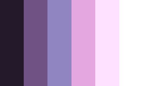 purple and black color palette with white background