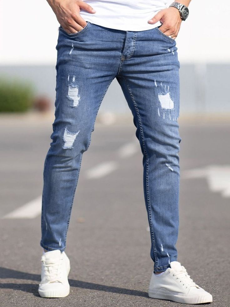 Mens Casual Suits, Jeans Outfit Men, Men Jeans Pants, Denim Pants Mens, Jeans Outfit Summer, Men Stylish Dress, Best Mens Fashion, Fashion Suits For Men, Outfit Jeans