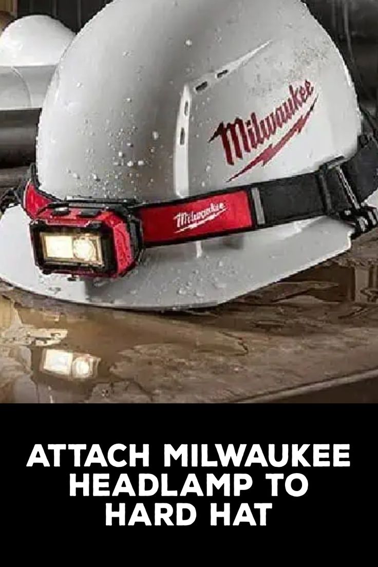 How to Attach Milwaukee Headlamp to Hard Hat Led Christmas Lights, Suspension Systems, Low Light, Headlamp, Low Lights, Hard Hats, Milwaukee, Hard Hat, Lamps