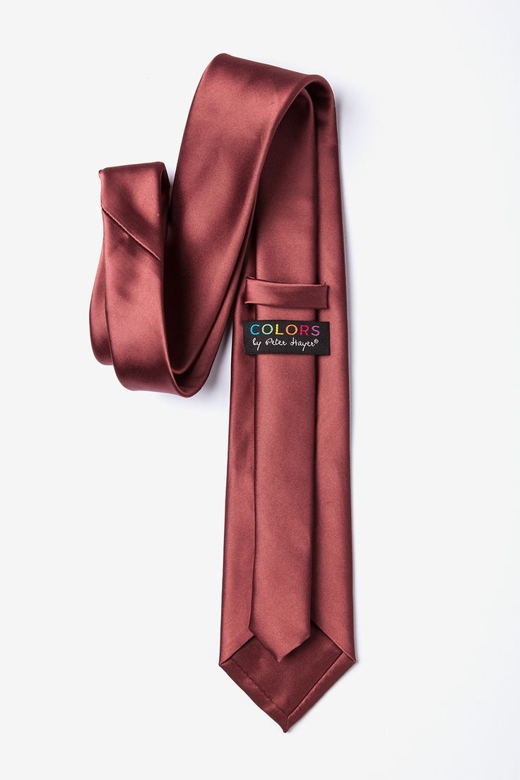 Suit up to perfection with the beautiful solid ties by Peter Hayer. This microfiber marsala tie features a refined satin finish, giving just the right amount of sheen that's perfect for formal events, important business meetings, or weddings. This durable tie is never short on style and you'll be receiving compliments for years to come. Imported. Elegant Burgundy Suit And Tie Accessories For Business, Classic Burgundy Ties For Business, Burgundy Semi-formal Suit And Tie Accessories, Classic Burgundy Suit And Tie Accessories For Formal Occasions, Classic Burgundy Suit And Tie Accessories For Business, Burgundy Standard Tie For Business, Burgundy Business Tie, Elegant Burgundy Tie For Formal Occasions, Classic Burgundy Ties For Formal Occasions