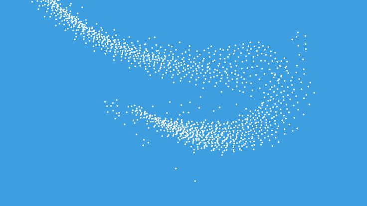 an airplane is flying in the sky with many small dots