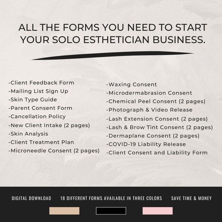 Esthetician Consent Forms Ultimate Bundle Pack 18-page Digital Downloads Esthetician Template Printable Consent Forms - Etsy Solo Esthetician Business Plan, Esthetician Business Plan, Esthetician Party, Esthetician Notes, Esthetician Office, Esthetician Website, Esthetician Graduation, Esthetician Ideas, Spa Room Ideas Estheticians