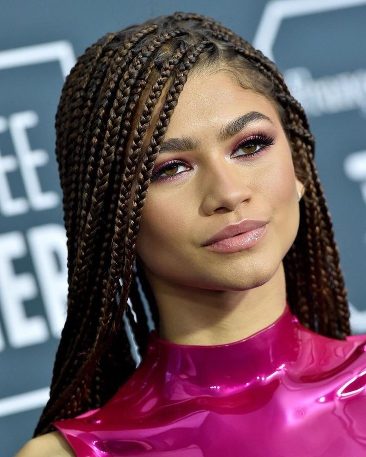 Box Braids With Highlights, Hairstyles Zendaya, Braids With Highlights, Estilo Zendaya, Cfda Fashion Awards, Boxer Braids, Zendaya Outfits, Jumbo Box Braids, Cfda Awards