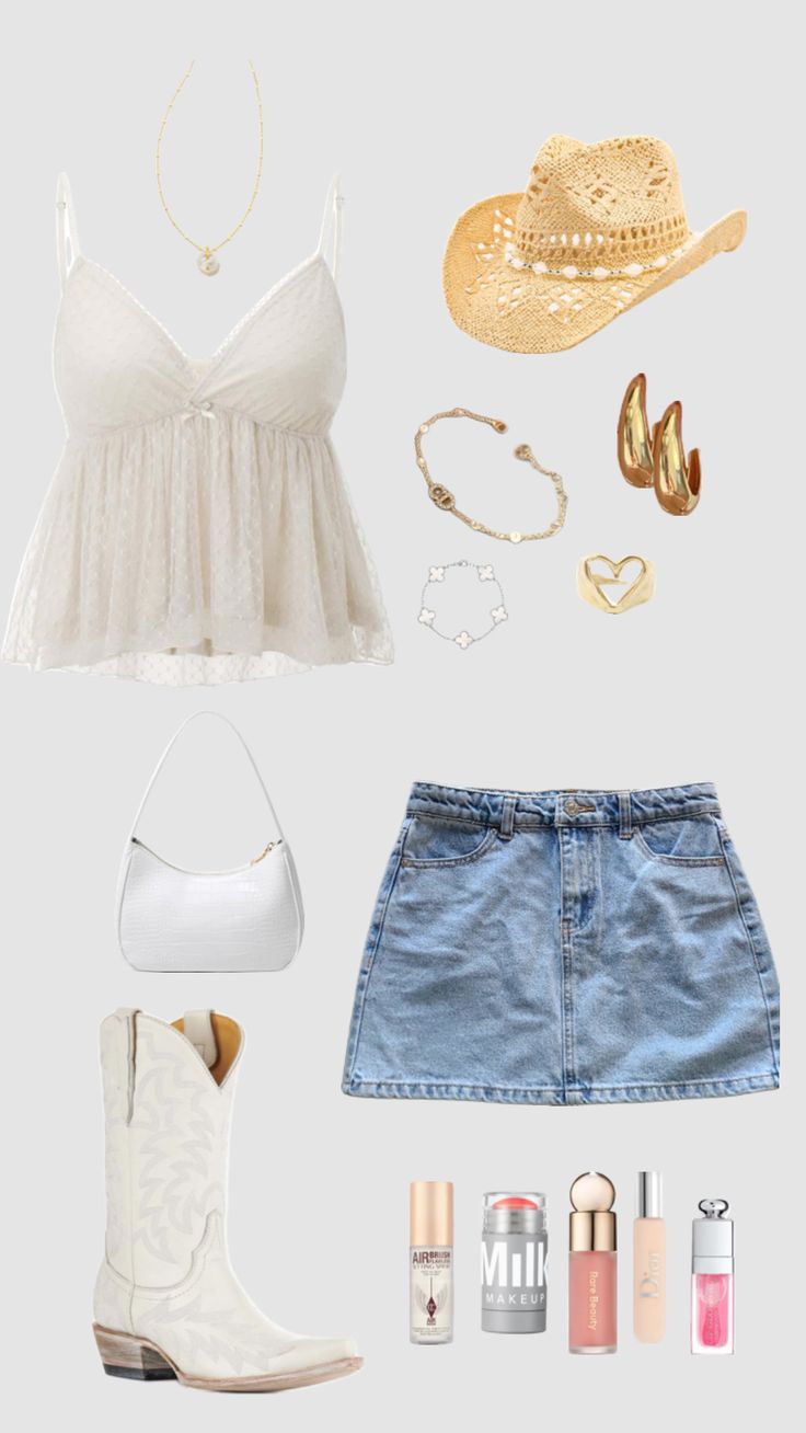 Country concert outfit inspo! 💛🤠🇺🇸 #countrymusic Benson Boone Concert Outfits, Benson Boone Concert, Stagecoach Outfits, Country Music Concert Outfit, Consert Outfits, Concert Outfit Inspo, Cowgirl Boots Outfit, Casual Country Outfits, Benson Boone