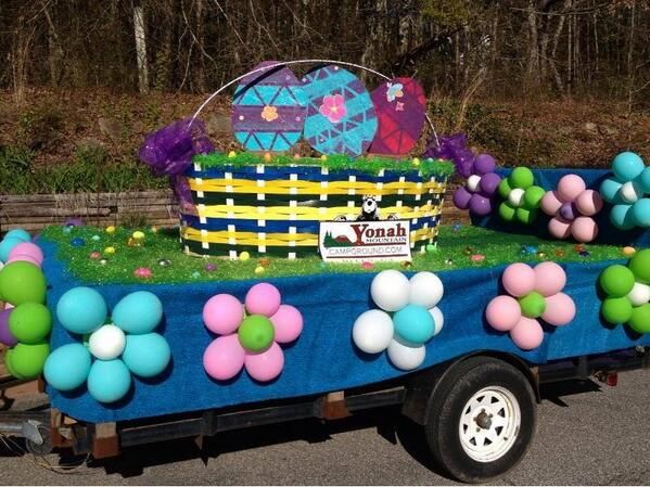 Image result for easter parade floats Easter Floats Parade, Easter Parade Float Ideas, Car Parade Ideas, Kids Parade Floats, Parade Float Diy, Parade Float Theme, Parade Decorations, Parade Float Decorations, Homecoming Floats