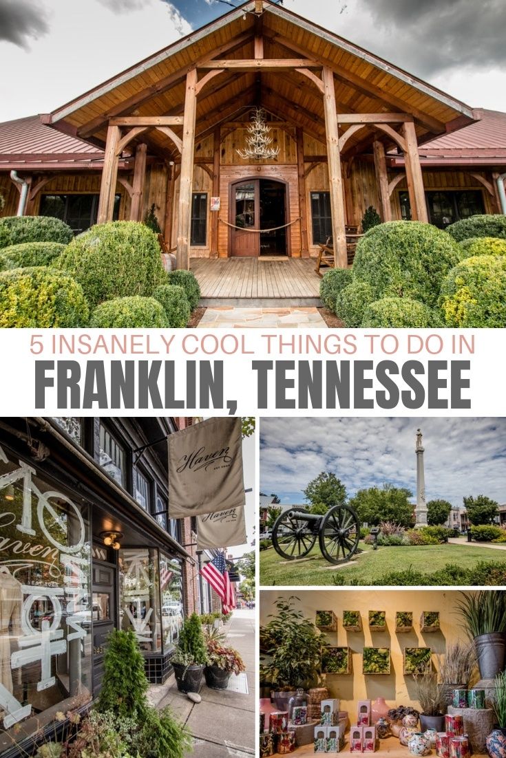 an image of franklin tennessee with the words franklin tennessee on it's front door