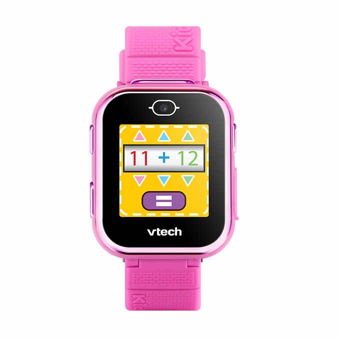 KidiZoom® Smartwatch DX3 – Pink | Costco Pictures Selfies, Kidizoom Smartwatch, Penguin Hat, Boys Belt, Camera Effects, V Tech, Two Player Games, Watch Storage, Purple Girls