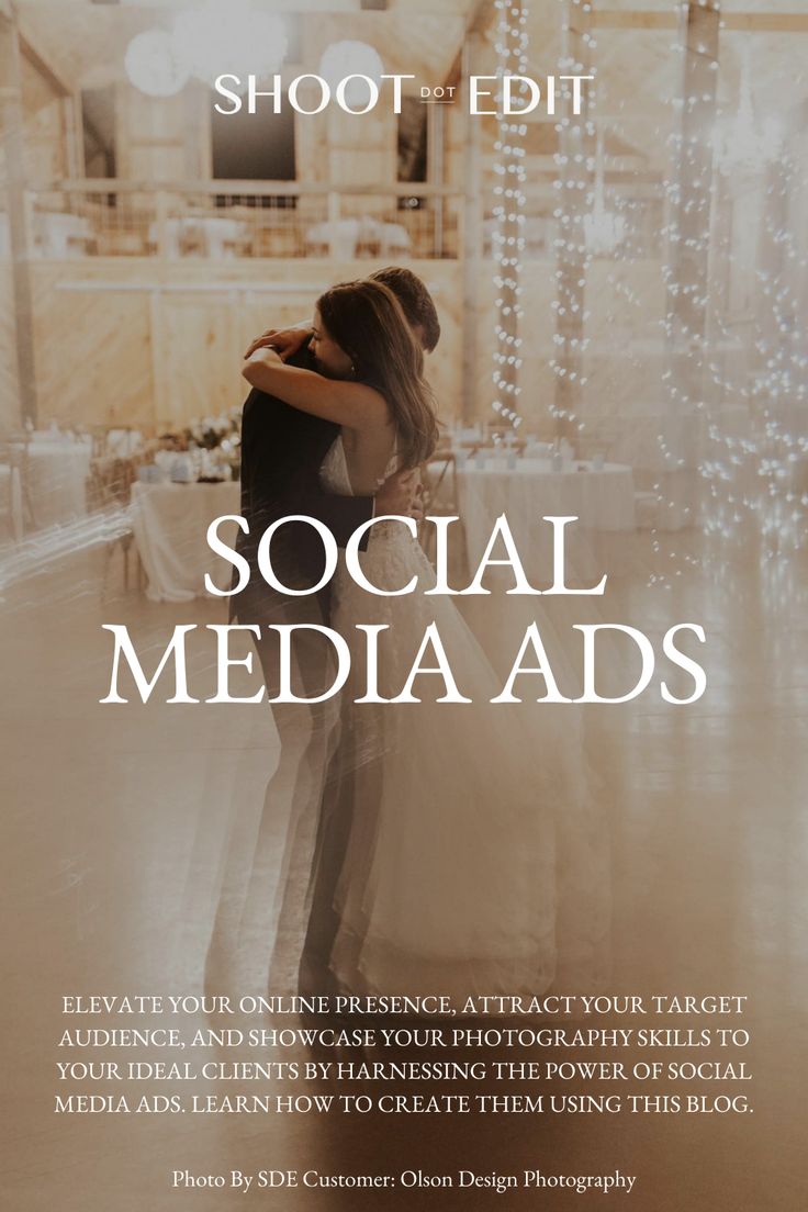 infographic stating social media ads Wedding Photography Advertisement, Photography Ads Social Media, Wedding Social Media, Ad Ideas, Social Media Ads, Wedding Social, Become A Photographer, Wedding Photography Business, Photo Editing Services