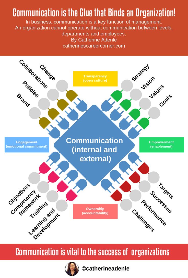 an info poster showing the different types of information