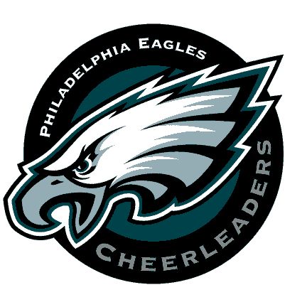 the philadelphia eagles logo on a white background