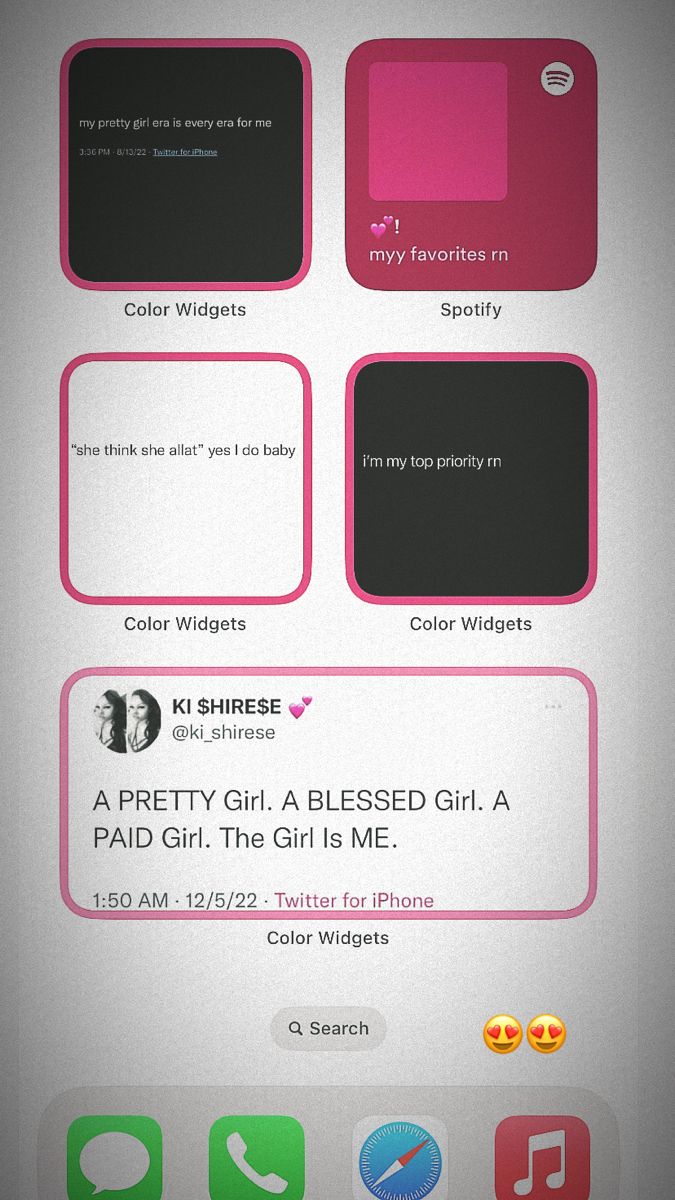 an iphone screen with some pink and black squares on it's side, as well as the text that reads i love my wife