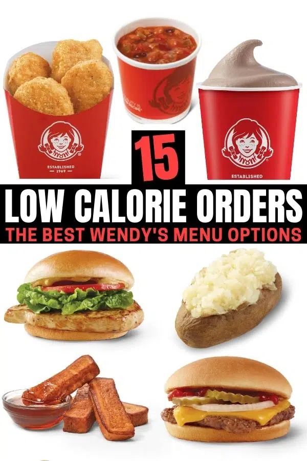 low calorie orders the best wendy's menu options for lunch and dinner