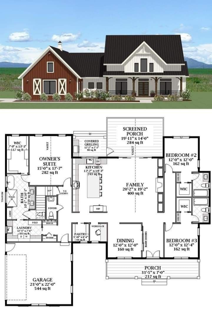 two story house plans with an open floor plan