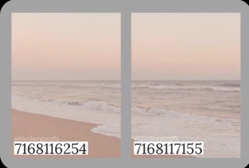 two pictures of the same beach in different stages of being taken on their own side