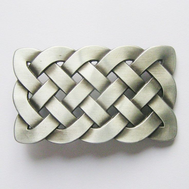 NEW IRISH CELTIC KNOTS SILVER MEDIAVAL BELT BUCKLE YOU ARE BUYING A:      BRAND NEW CELTIC KNOTS BELT BUCKLE. THE FROM TIRE SPIN. IT MEASURE APROX. 4 INCHES ( 10.2 cm)  WIDE by 2.1/4  INCHES (5.7 cm) TALL. Fits a belt  strap up to 1.5" (4cm) in width.  Aprox.          HIGH QUALITY METAL BELT BUCKLE   A WONDERFUL GIFT, BIRTHDAY PRESENT, OR GIFT for YOURSELF OR ANYONE ELSE!    For more nice items please visit my store     PAYPAL is the only method of payment accepted Please carefully read all the Cowgirl Belt Buckles, Cool Belt Buckles, Cool Belt, Cowgirl Belts, Celtic Weave, Mens Belt, Western Buckles, Celtic Patterns, Vintage Belt Buckles