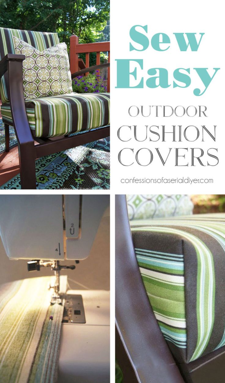 outdoor cushion covers are easy to sew