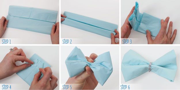 step by step instructions to make a bow tie