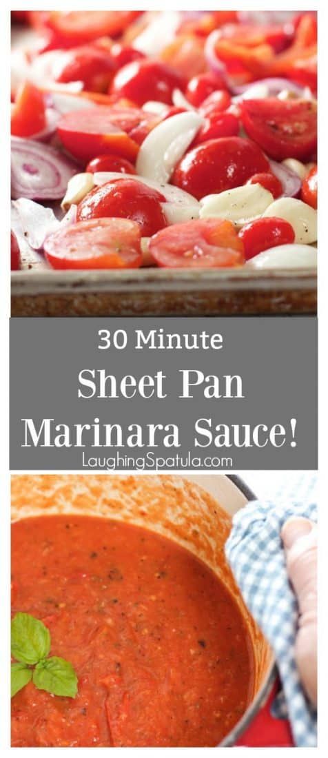 the recipe for marinara sauce is shown in three different pictures with text overlay