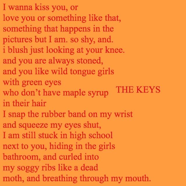 an orange background with the words i wanna kiss you, or love you or something like that