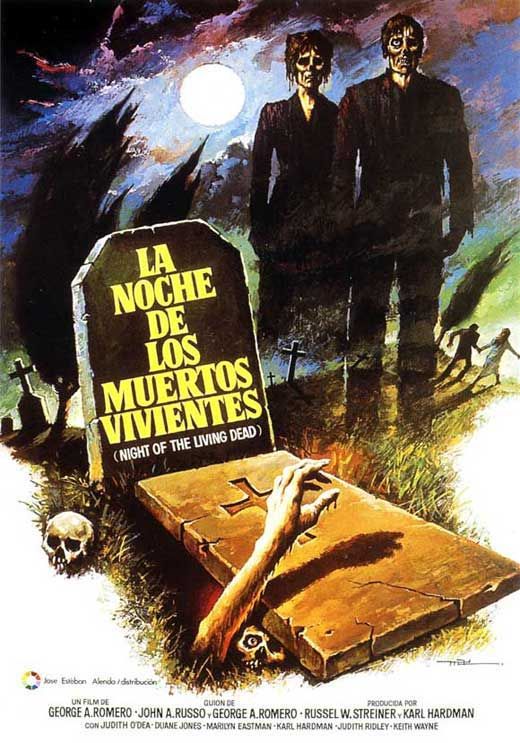 a movie poster for the film la noche de los muertos viventes