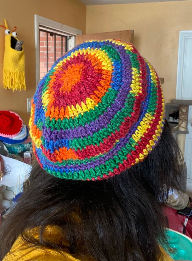 Lovingly Hand made crochet "Cool Runnings" Hat 🥰 Each hat is "MADE TO ORDER" so please allow crafting time up to 1 week max and shipping time will depend on where you are located.  🌙 ✨ 😌 you are appreciated  🔮 Handmade Multicolor Costume Hats One Size, Multicolor Handmade Costume Hats And Headpieces, Colorful Handmade Yarn Hats, Multicolor Handmade Costume Hats, Colorful Crochet Hat One Size Fits Most, One Size Crochet Yarn Hat, Colorful Yarn Crochet Hat, Handmade One Size Cotton Yarn Hats, Multicolor One Size Beanie Costume Hats