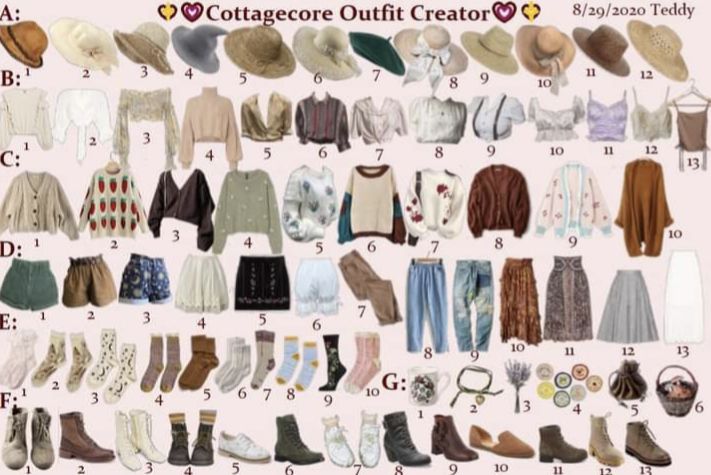 Cottagecore Outfits Aesthetic, Soft Cottagecore Outfits, Cottagecore Aesthetic Outfits, Cottagecore Outfit Ideas, Life In Nature, Cottage Core Outfit, Romanticized Life, Outfit Creator, Cottagecore Outfit