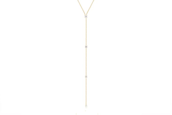 Diamond Callae Lariat Necklace — EF Collection® Custom Initial Necklace, Horseshoe Necklace, Sparkle Earrings, Custom Name Necklace, Charm Rings, Effortless Elegance, Gold Chain Necklace, Lariat Necklace, Jewelry Rings Engagement