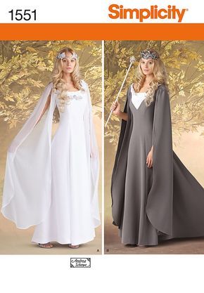 Galadriel Costume, Medieval Costumes, Gown Sewing Pattern, Hantverk Diy, Costume Sewing, Medieval Wedding, Costume Sewing Patterns, Queen Costume, Fantasy Dresses