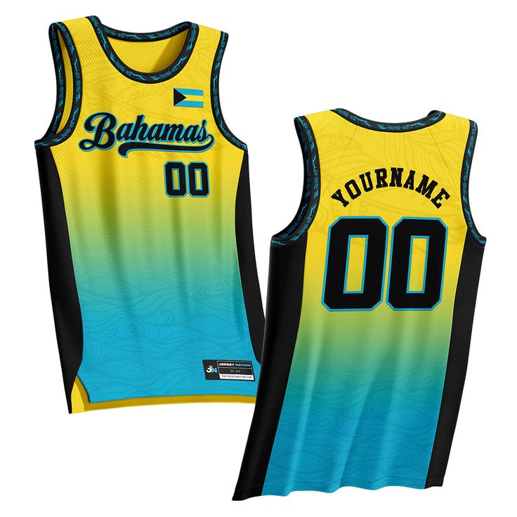 Bahamas Custom Basketball Jersey Breathable Jersey Basketball Sublimation Design, Breathable Collegiate Basketball Jersey, Sporty Sleeveless Sublimation Design Top, Sporty Team-colored Basketball Jersey, Casual Sublimation Custom Print Design For Basketball, Collegiate Breathable Sleeveless Jersey, Collegiate Sleeveless Breathable Jersey, Breathable Sleeveless Collegiate Jersey, Basketball Jersey With Crew Neck And Team Spirit