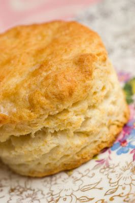 a close up of a biscuit on a plate