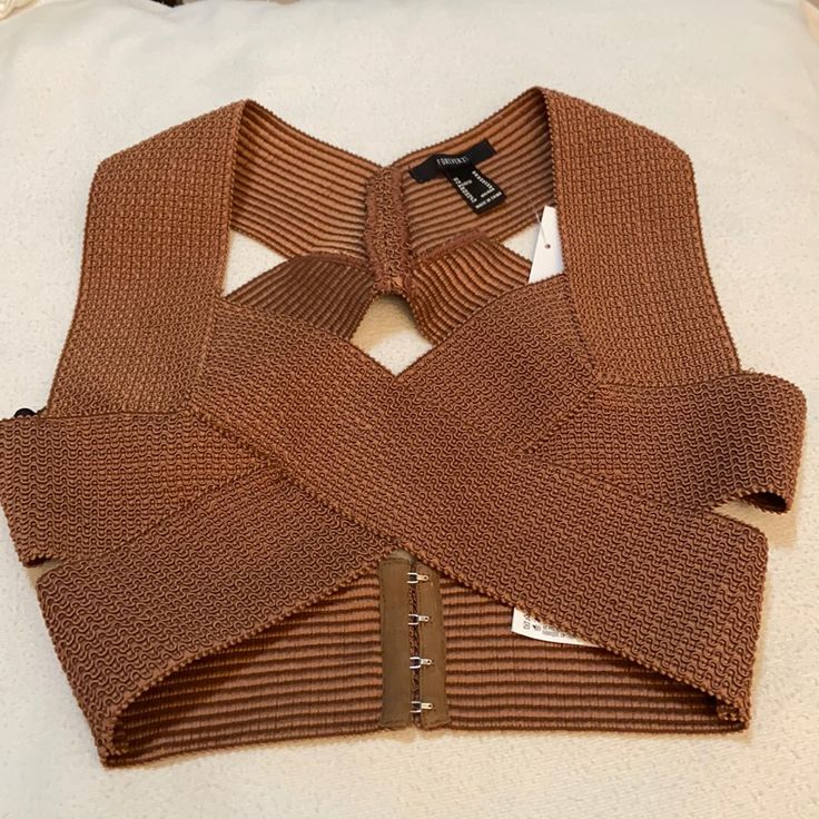 Nwt! Very Sexy, Knit Top/ Mocha Top, Cute Close Hood At Back. Question Ask If Needed, Pls Check Pictures Carefully! Sale As Is. Size M Fitted Knit Crop Top For Night Out, Brown Fitted Knit Crop Top, Fitted Brown Knit Crop Top, Brown Stretch Crop Top, Brown Knit Crop Top For Spring, Fitted Knit Crop Top For Party, Forever 21 Fitted Brown Top, Brown Crop Top For Night Out, Brown Stretch Crop Top For Party