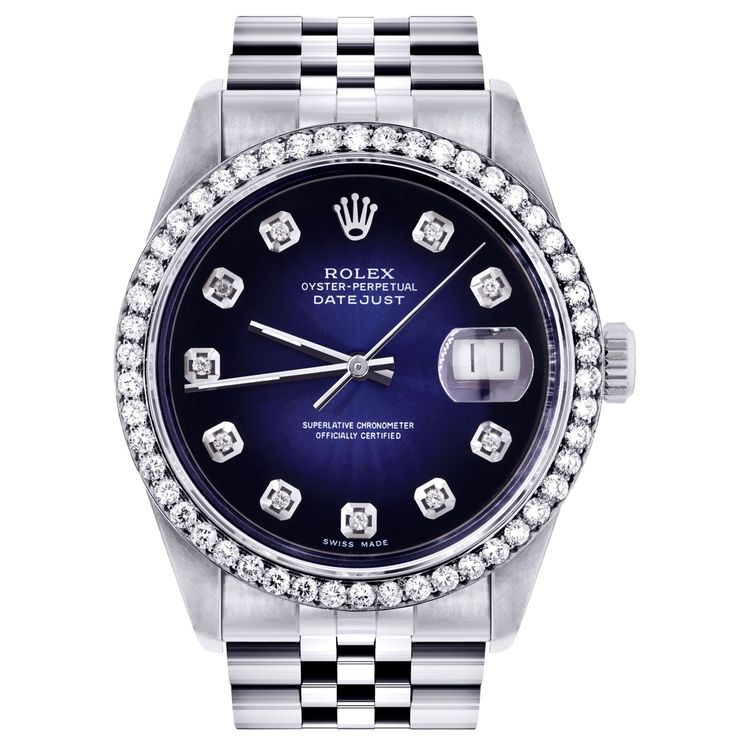 Turn heads and impress everyone around you with this Rolex Datejust 36mm- 16200- Blue Black Dial Jubilee Band Watch. A perfect choice for a busy and active lifestyle. A watch that is built to last. *Discount codes are not valid on the Watches collection. ⌚ Watch Details Brand Rolex Model Blue Black Dial Reference Number 16200 Movement Automatic Case Material Stainless Steel Bracelet Material Stainless Steel Condition Used Scope of Delivery Original box, Original papers Gender Men's Watch/Unisex Rolex Datejust 36mm, Mens Rolex, Rolex Datejust, Rolex Watches, Rolex, Blue Black, Band, Blue