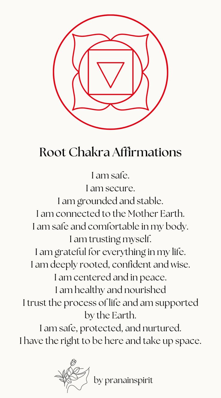 Use these affirmations to heal your root chakra

#chakras #chakrawork #spiritual #spirituality #manifesting #chakrahealing #journaling #balancedchakras #grounding #rootchakra Meaning Of Chakras, Chakra Mantras Affirmations, Orange Chakra Healing, Root Chakra Affirmations Mantra, Chakra Prayers, Womb Healing Affirmations, Heal Root Chakra, Sage Cleansing Prayer, Grounding Affirmations